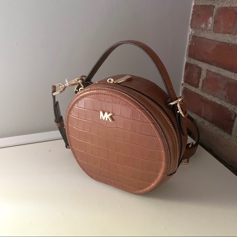 NWT authentic MK croc leather canteen crossbody - Picture 5 of 9
